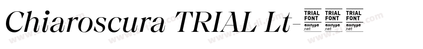 Chiaroscura TRIAL Lt字体转换